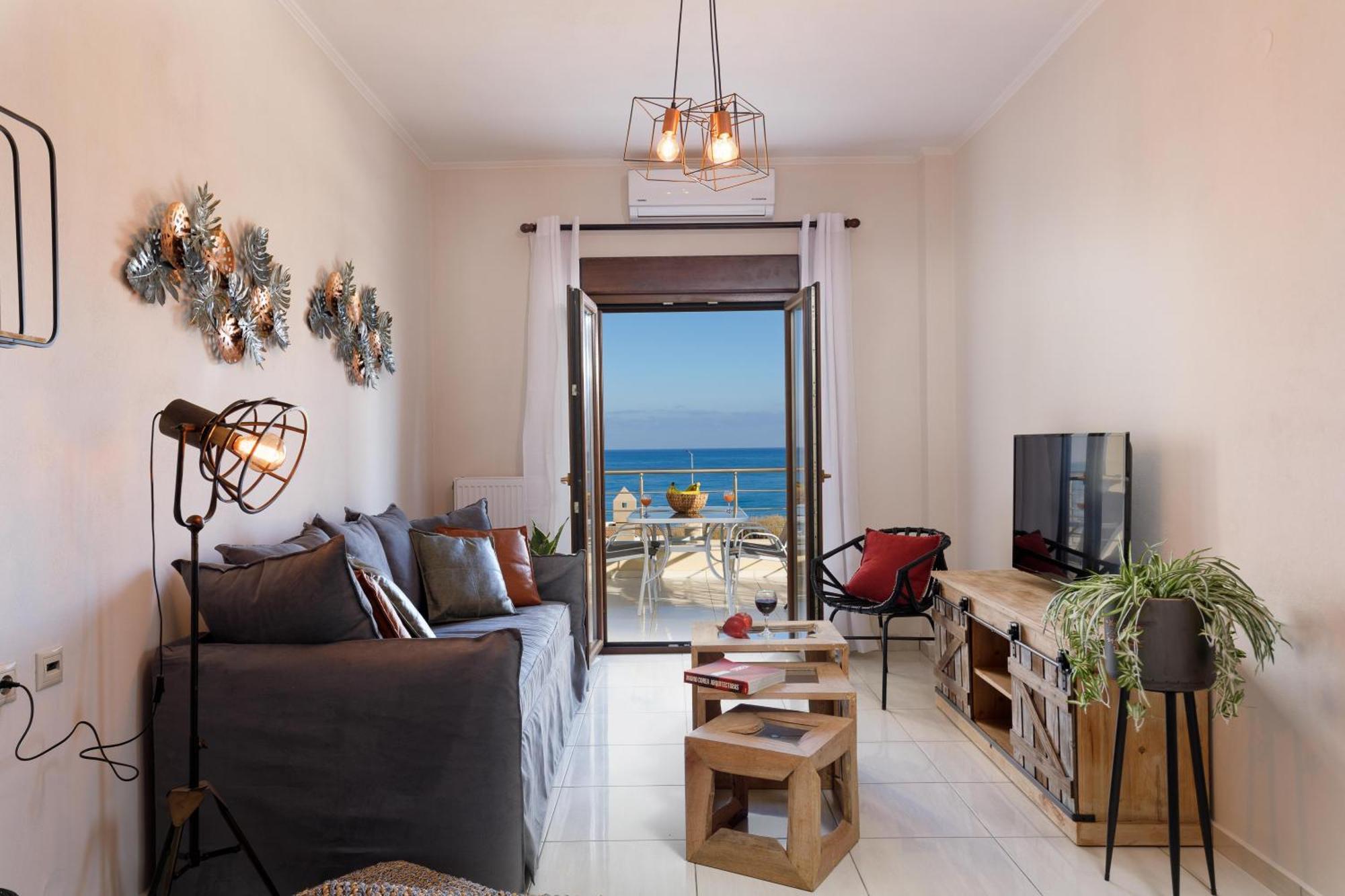 Oak Wood - Sea View Exclusive Maisonette Sfáka エクステリア 写真